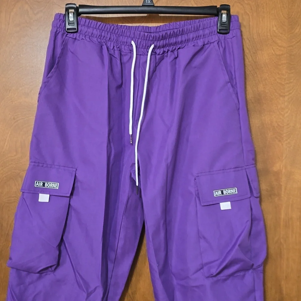 No Boundaries Purple Cargo Pants - Picture 4 of 6